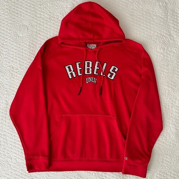 Champion UNLV Rebels Red Hoodie Sweatshirt Men's XL - Picture 11 of 11